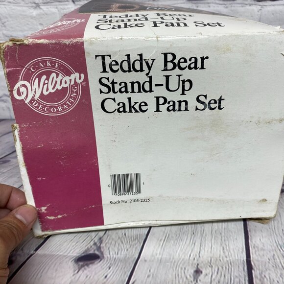 Vintage Wilton Teddy Bear Stand-Up Cake Pan Set 2105-2325 - Set complete - Picture 6 of 10